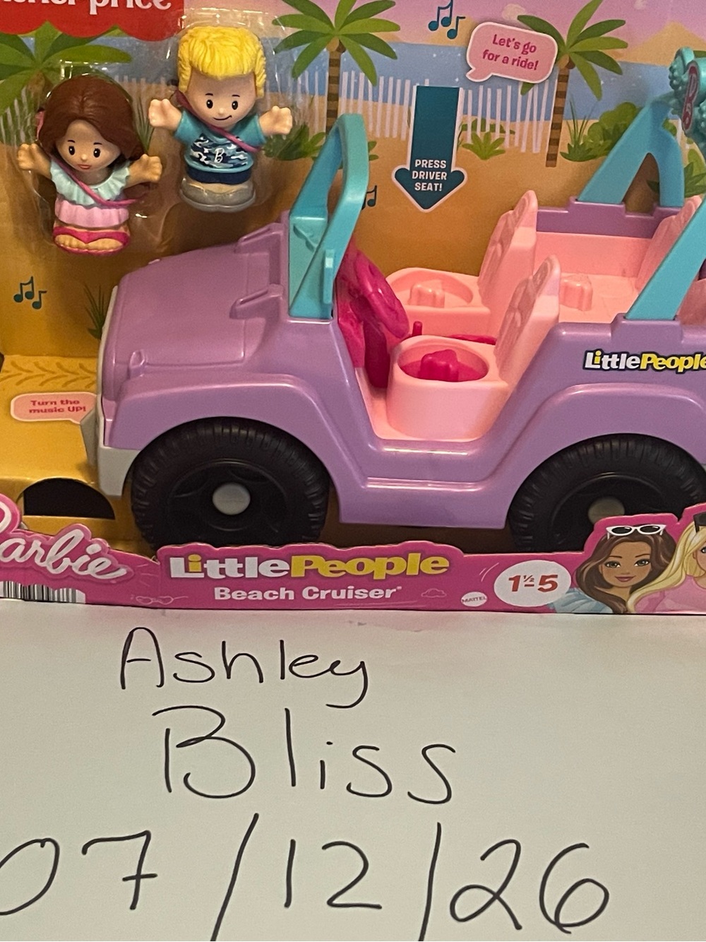 Barbie Little People Beach Cruiser in Purple, Pink & Aqua